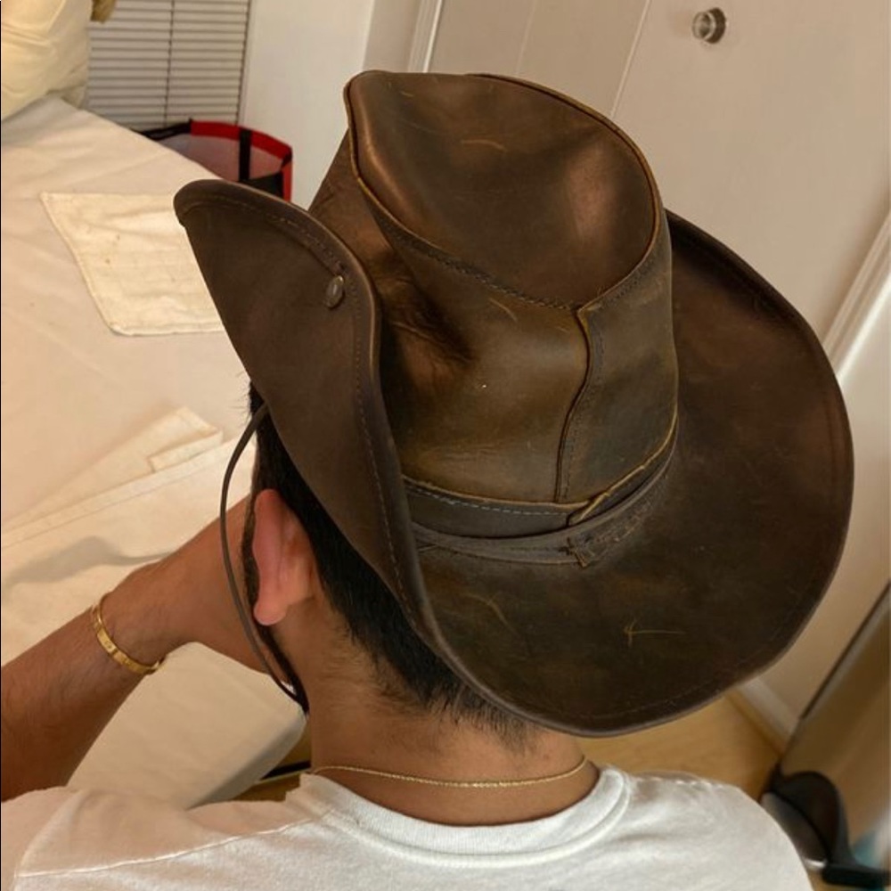 Outback Western Style Leather Cowboy hat - Picture 4 of 12